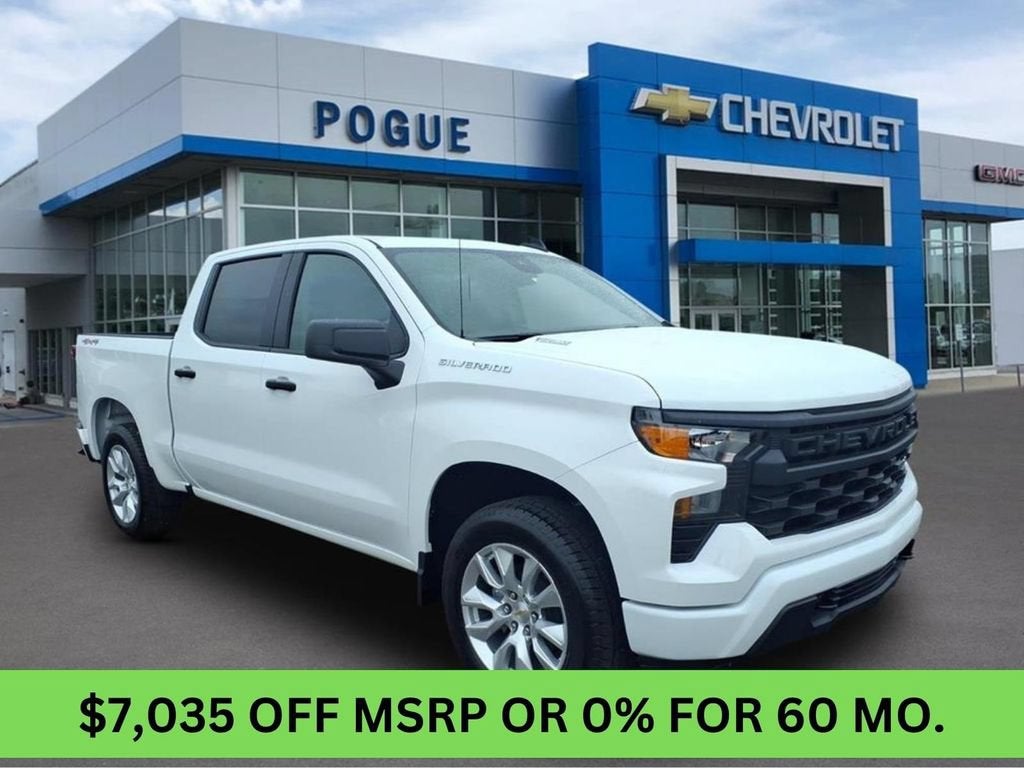 Summit White 2026 Chevrolet Silverado 1500 Pickup Truck Four-Wheel Drive Automatic