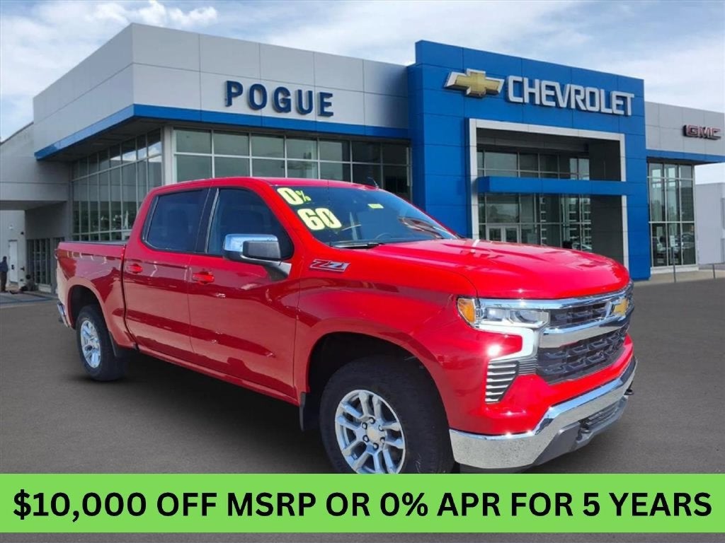 Red Hot 2026 Chevrolet Silverado 1500 Pickup Truck Four-Wheel Drive Automatic