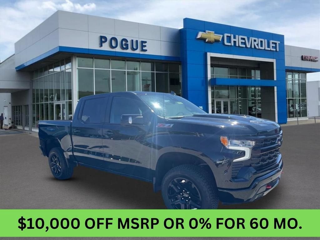 Black 2026 Chevrolet Silverado 1500 Pickup Truck Four-Wheel Drive Automatic