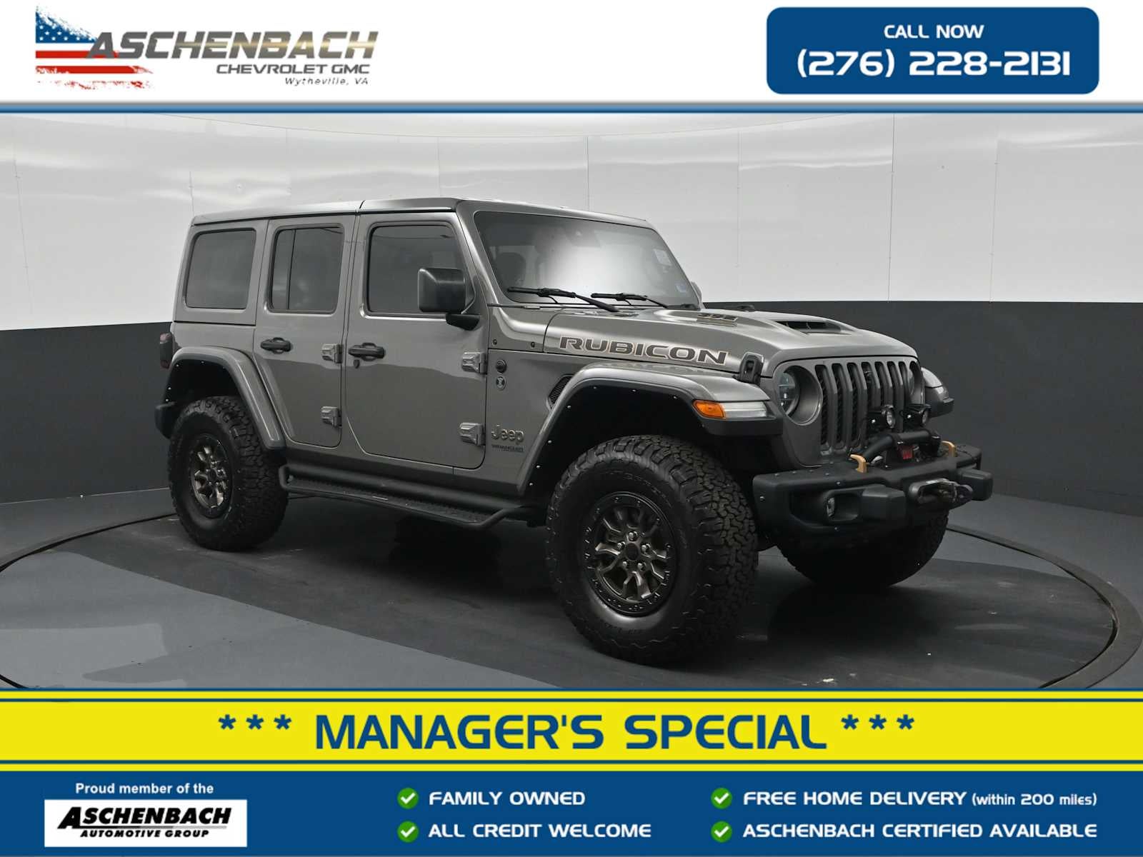  2021 Jeep Wrangler Unlimited Rubicon 392 4WD   