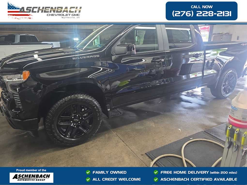 Black 2026 Chevrolet Silverado 1500 Pickup Truck Four-Wheel Drive Automatic