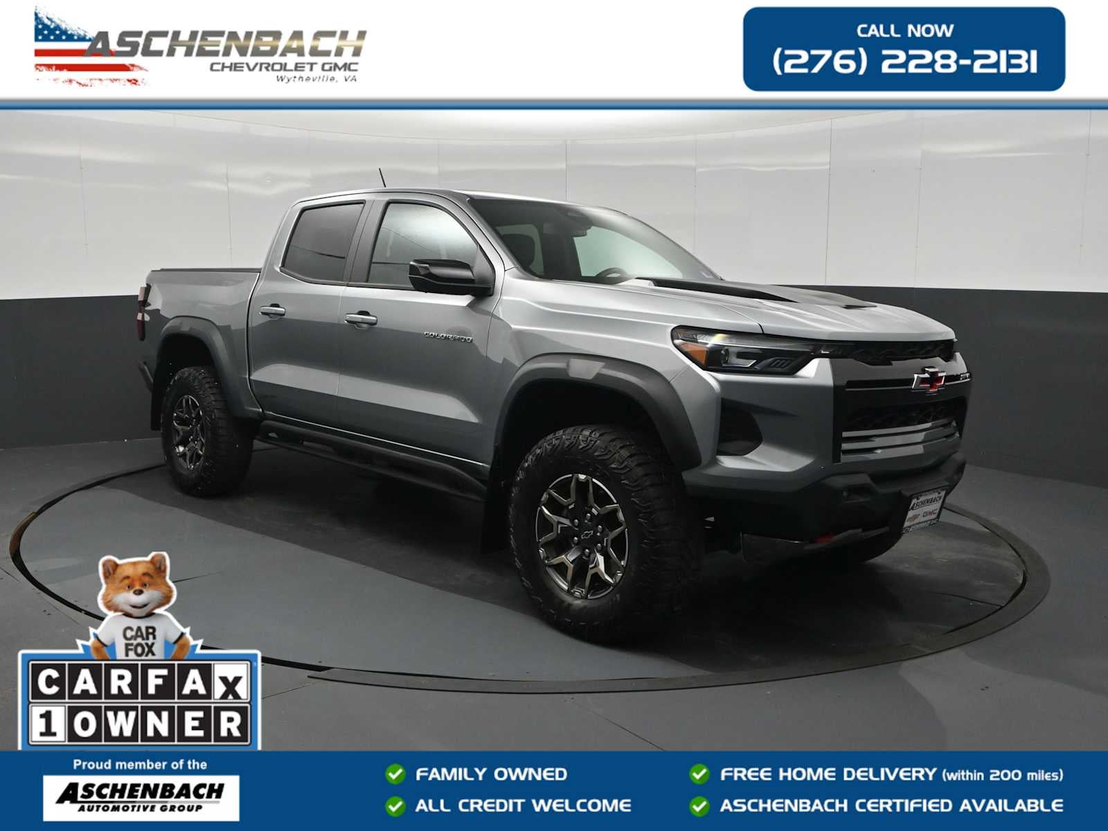 Sterling Gray Metallic 2024 Chevrolet Colorado Pickup Truck Four-Wheel Drive Automatic