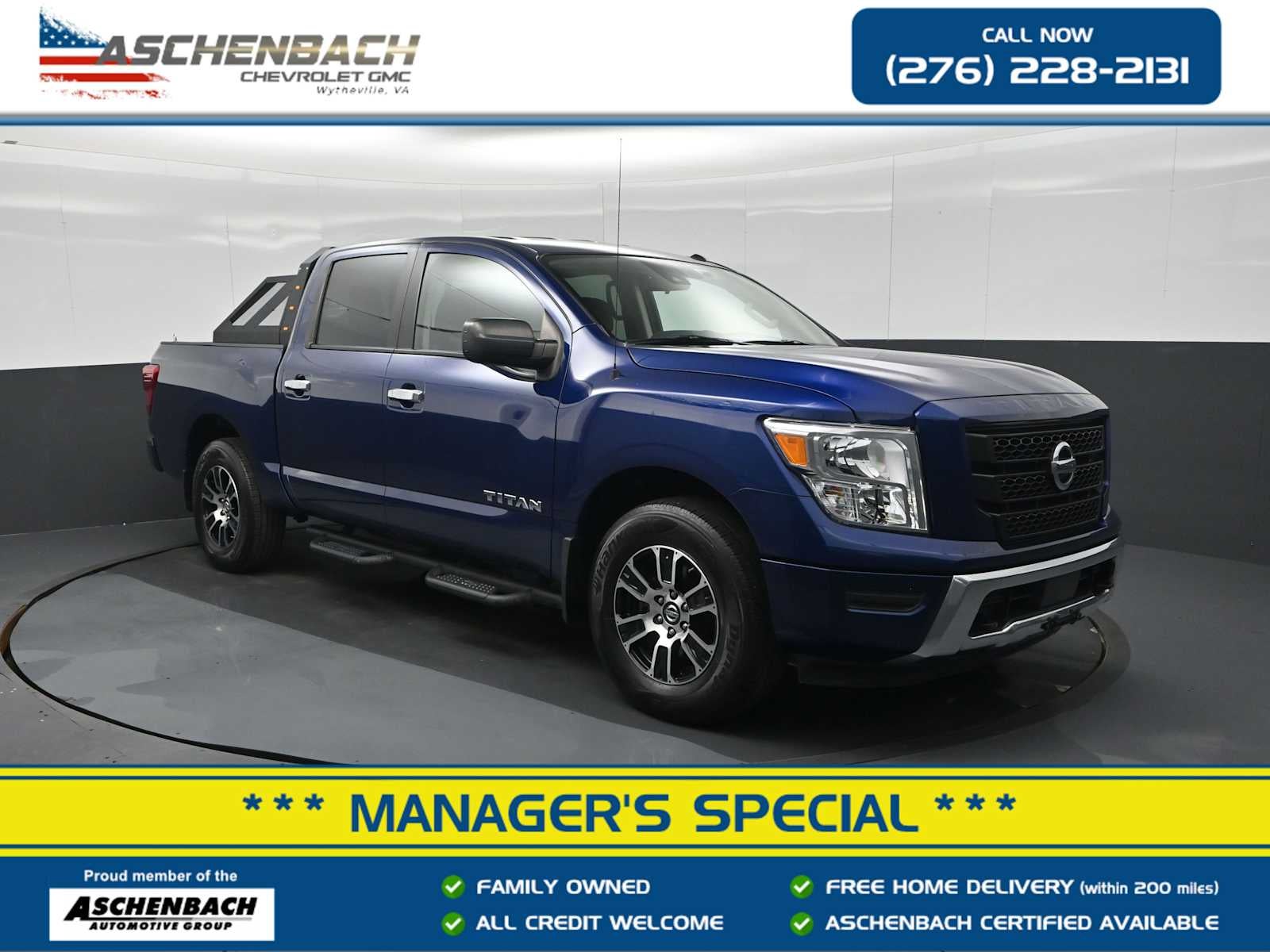  2021 Nissan Titan Pickup Truck Four-Wheel Drive Automatic