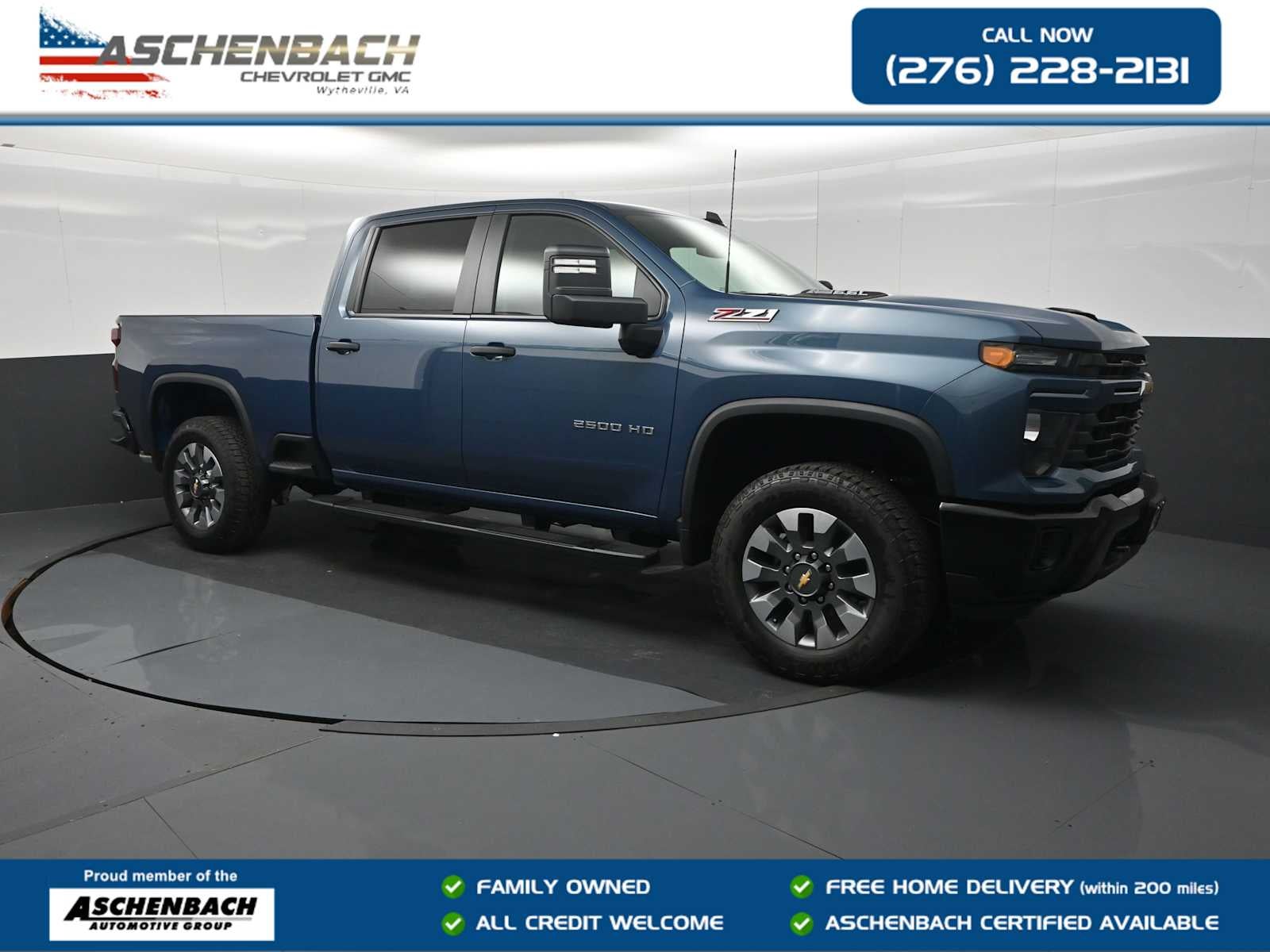 Lakeshore Blue Metallic 2026 Chevrolet Silverado 2500HD Pickup Truck Four-Wheel Drive Automatic