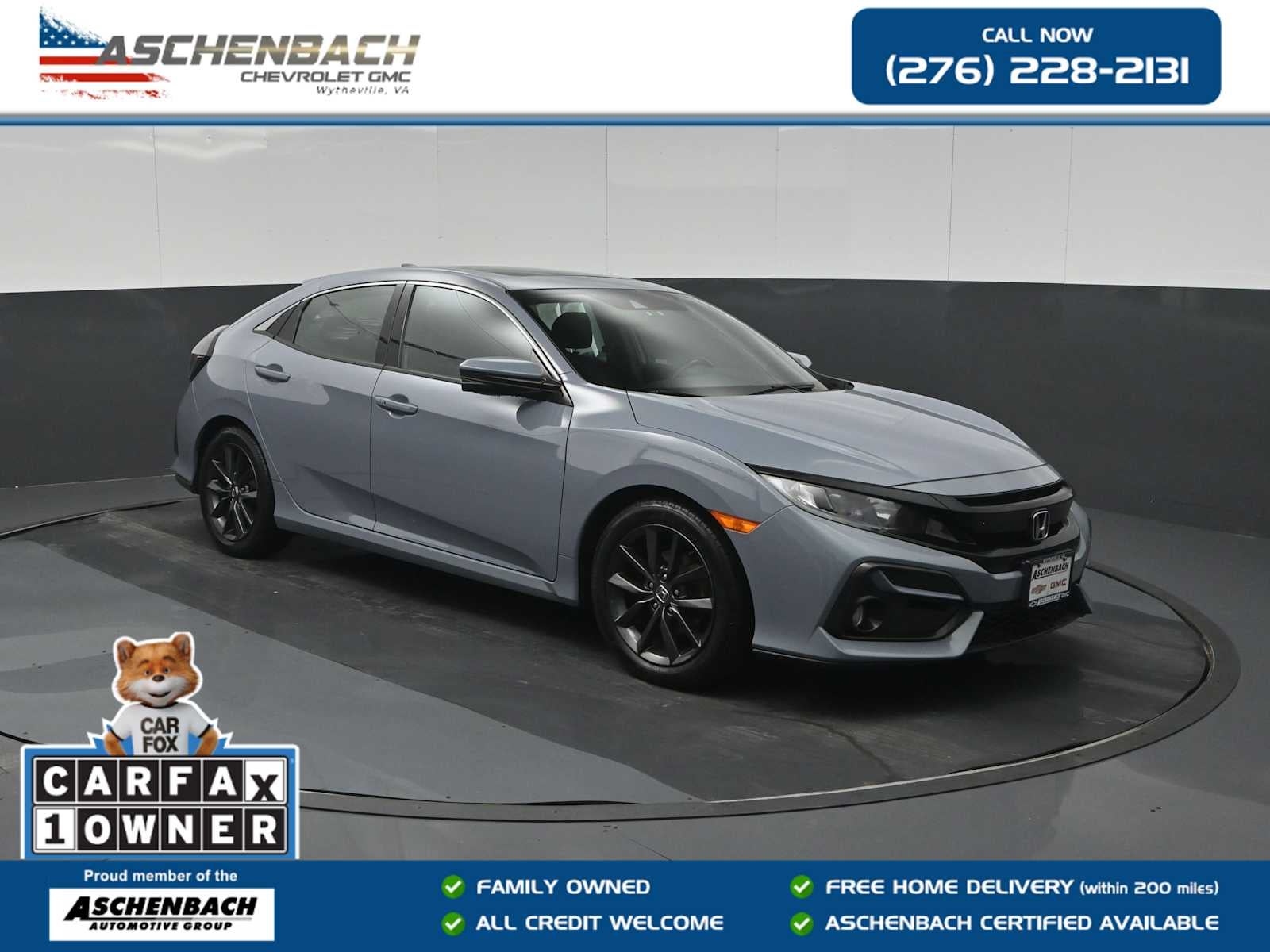  2021 Honda Civic Hatchback Hatchback Front-Wheel Drive Automatic