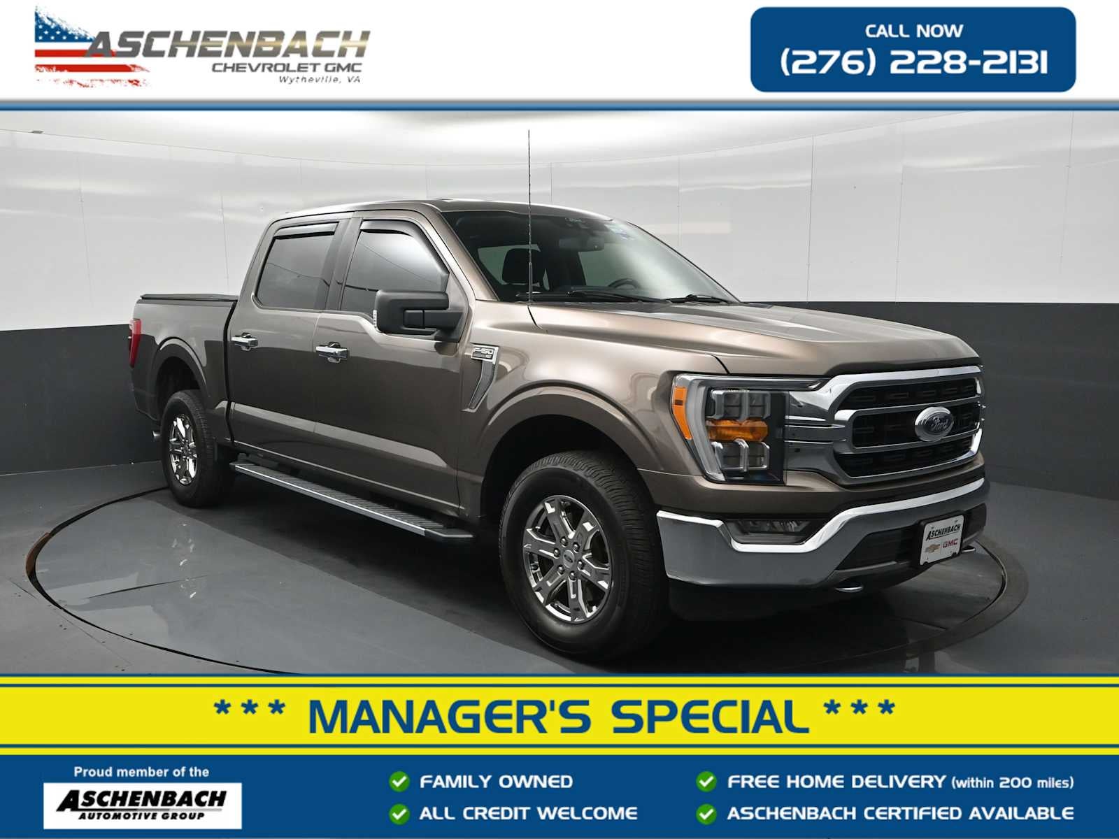  2021 Ford F-150 XL SuperCrew 4WD Pickup Truck Four-Wheel Drive Automatic