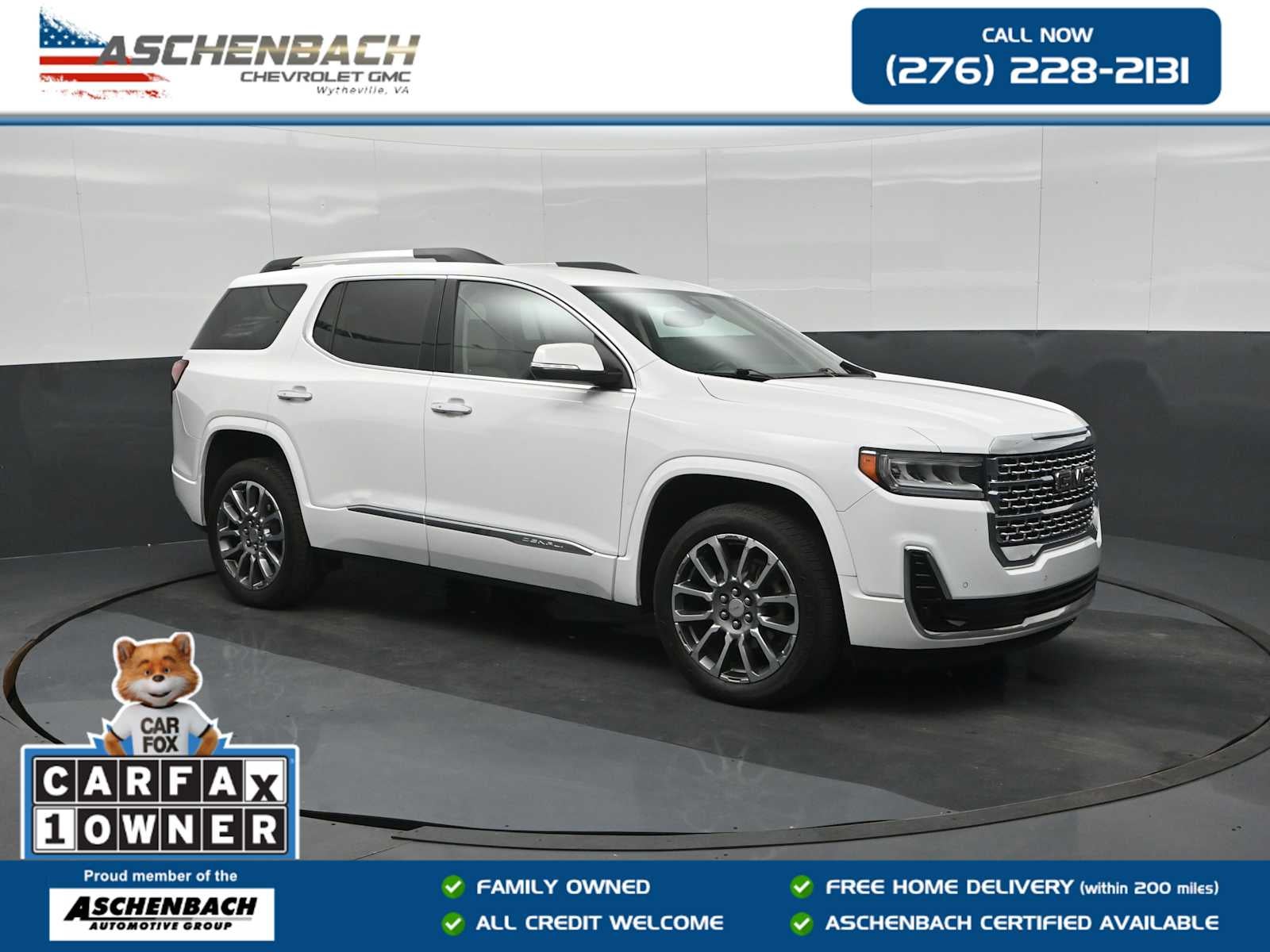 Summit White 2023 GMC Acadia SUV / Crossover Four-Wheel Drive Automatic