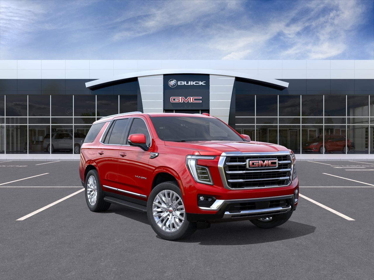 Volcanic Red Tintcoat 2026 GMC Yukon SUV / Crossover Four-Wheel Drive Automatic