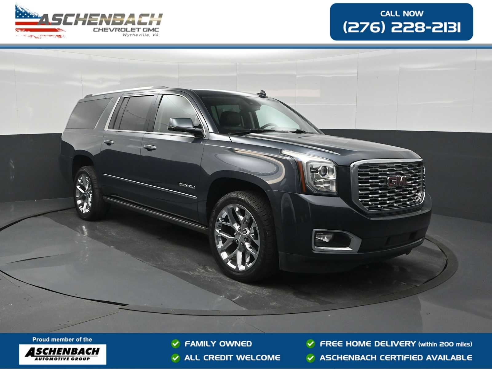 Gray (Dark Sky Metallic) 2020 GMC Yukon XL SUV / Crossover Four-Wheel Drive Automatic