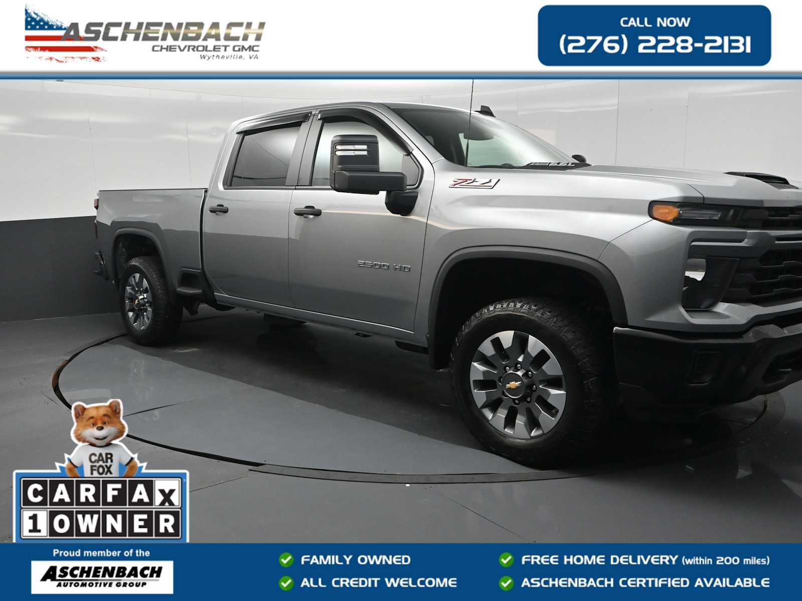 Sterling Gray Metallic 2025 Chevrolet Silverado 2500HD Pickup Truck Four-Wheel Drive Automatic