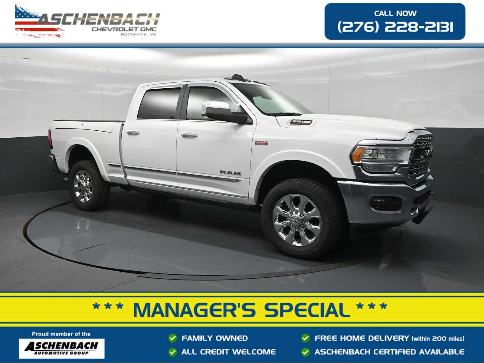  2020 RAM 2500 Limited Crew Cab 4WD Pickup Truck Four-Wheel Drive Automatic