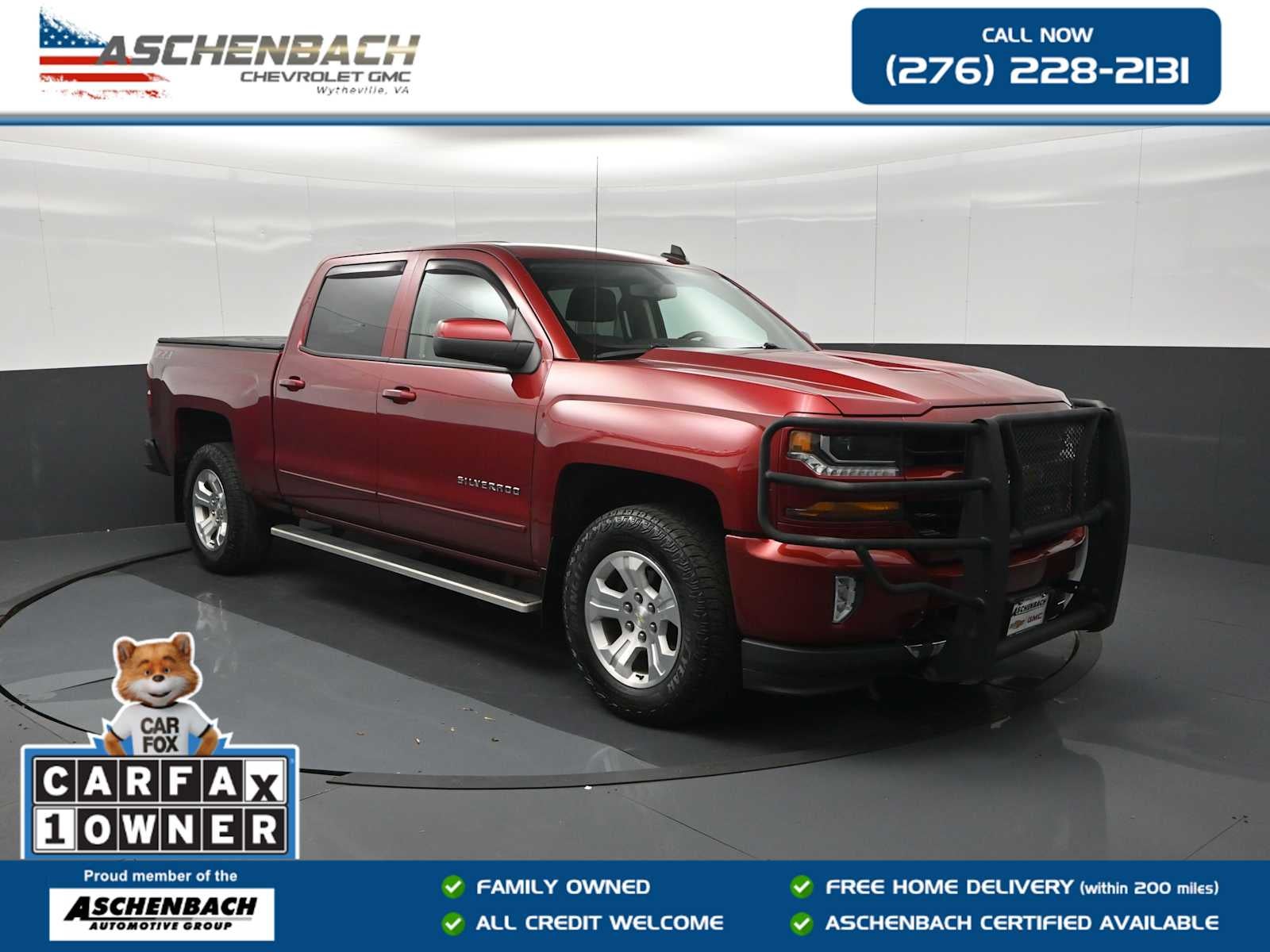 Cajun Red Tintcoat 2018 Chevrolet Silverado 1500 Pickup Truck Four-Wheel Drive Automatic