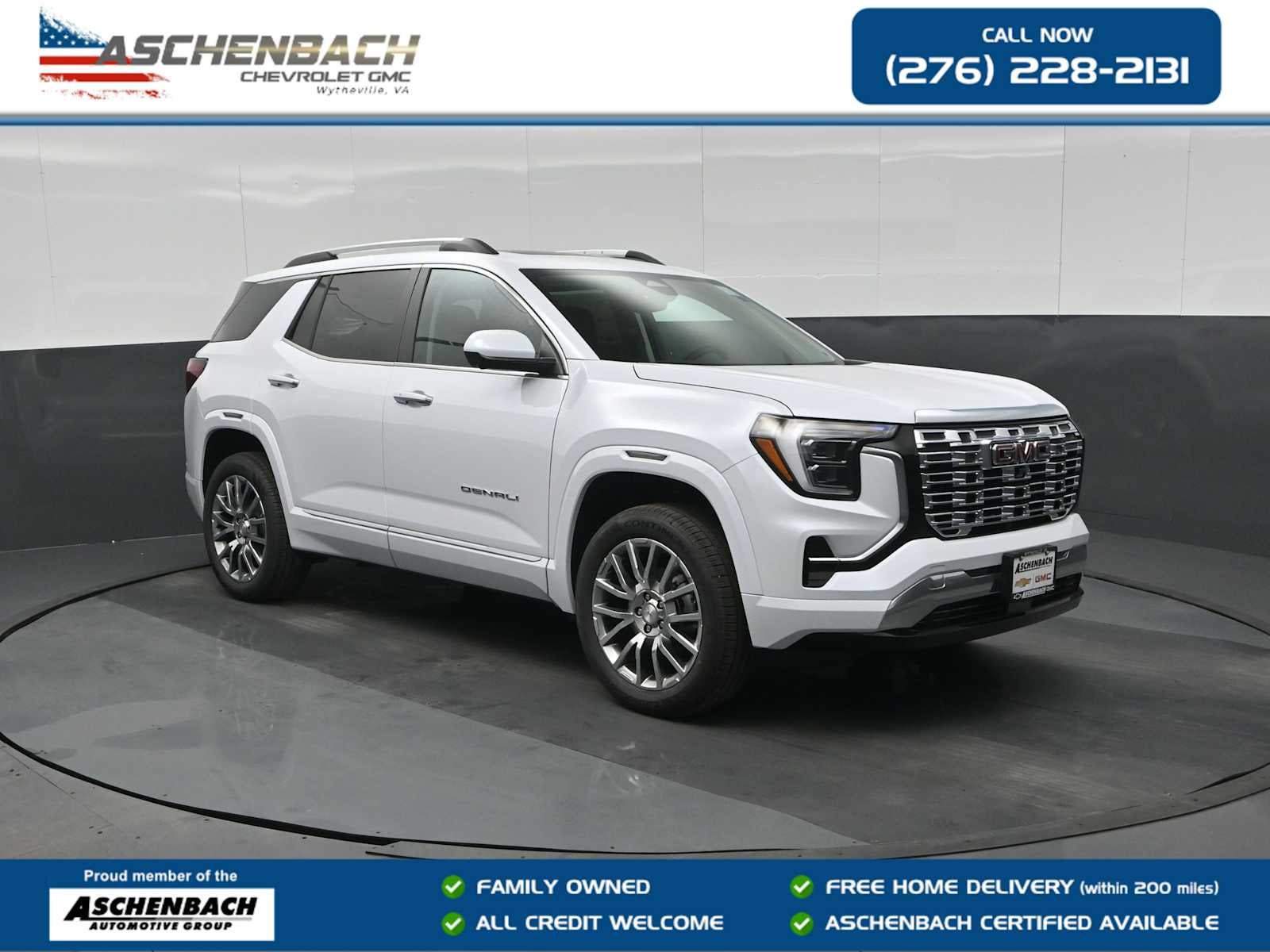 Glacier White Tricoat 2026 GMC Terrain Denali AWD SUV / Crossover Four-Wheel Drive Automatic