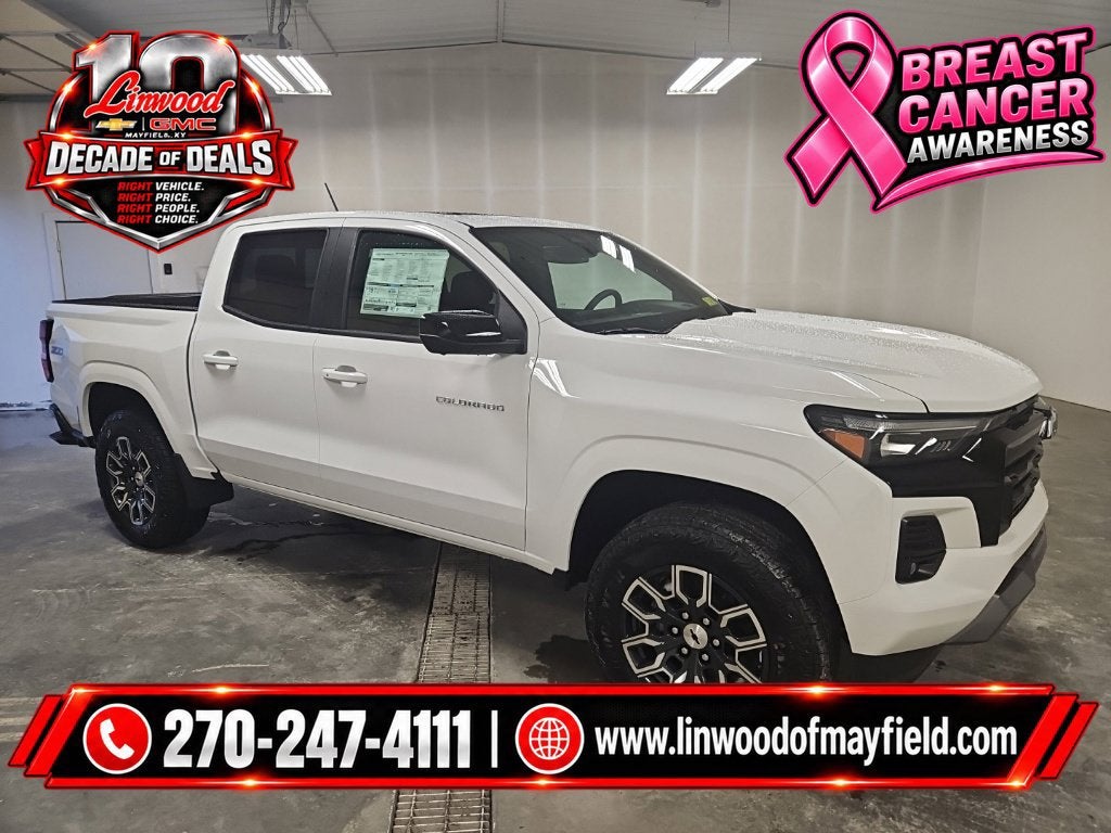 Summit White 2026 Chevrolet Colorado Pickup Truck Four-Wheel Drive Automatic