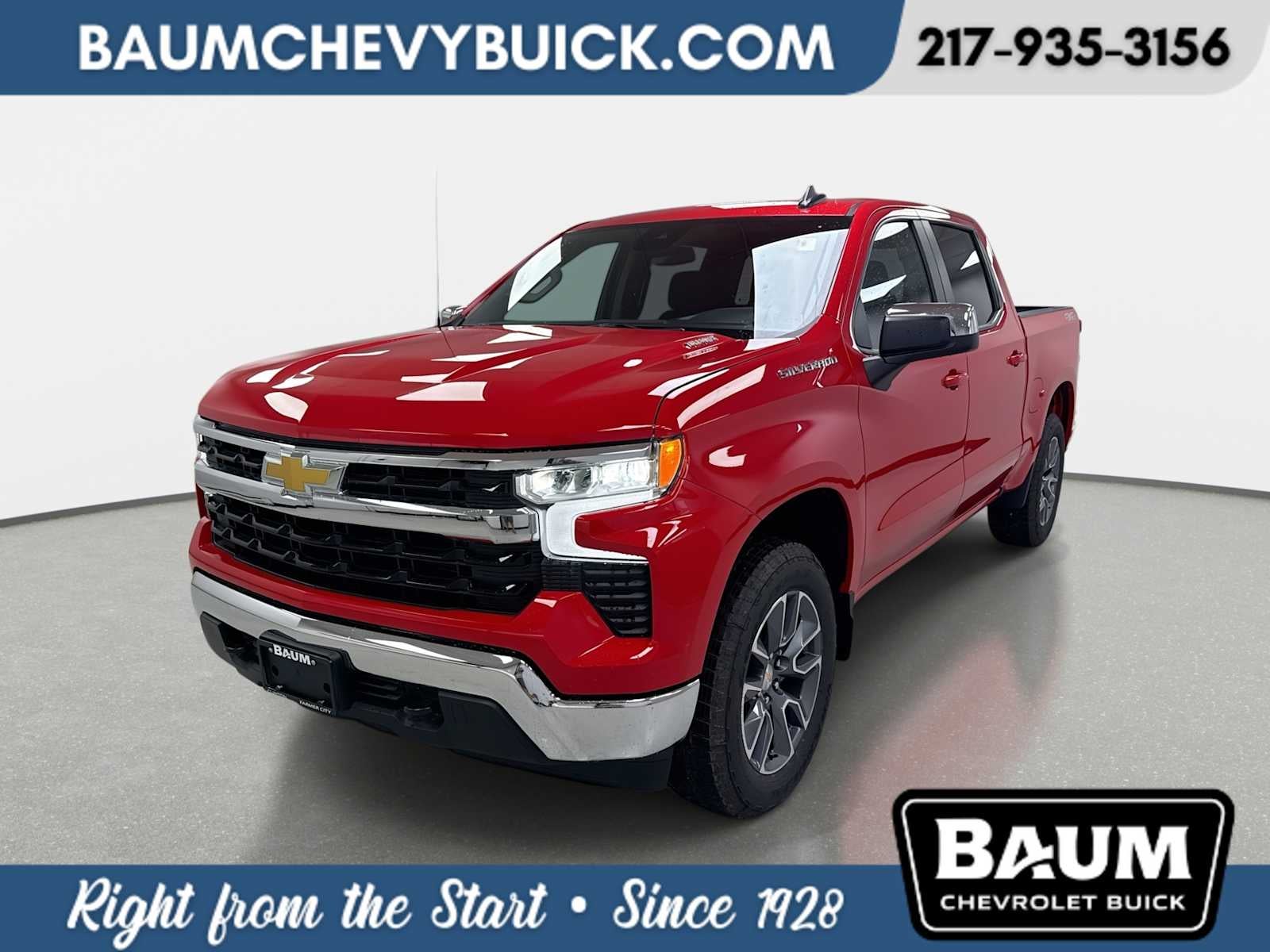 Red Hot 2026 Chevrolet Silverado 1500 Pickup Truck Four-Wheel Drive Automatic
