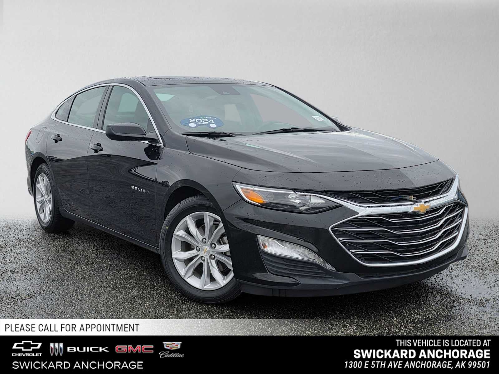 Mosaic Black Metallic 2024 Chevrolet Malibu Sedan Front-Wheel Drive Automatic