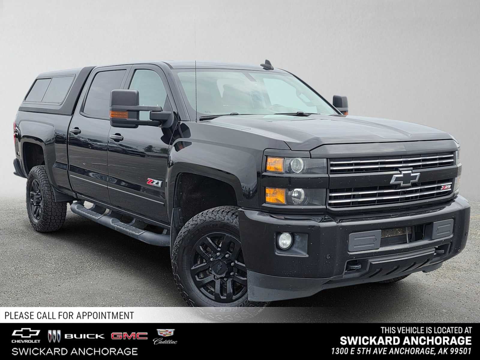 Black 2018 Chevrolet Silverado 2500HD Pickup Truck Four-Wheel Drive Automatic