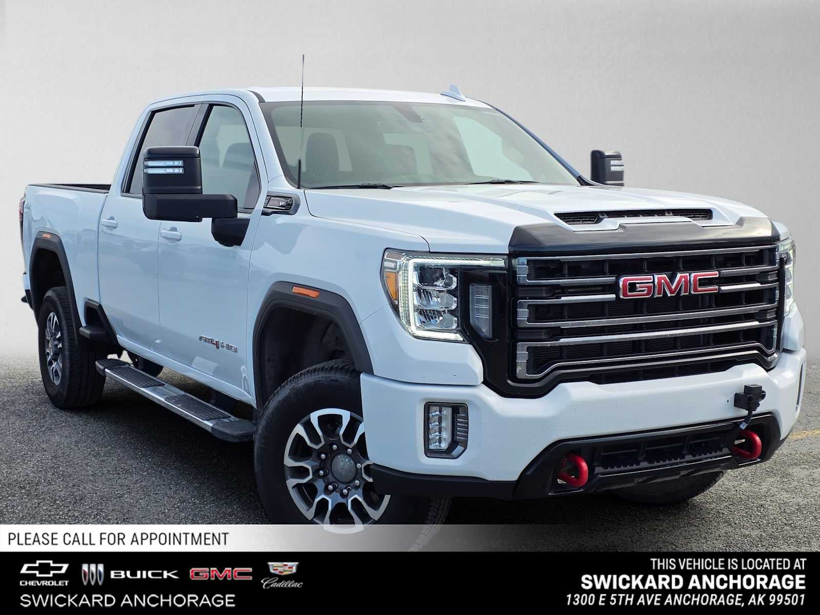 Summit White 2023 GMC Sierra 2500HD Pickup Truck Four-Wheel Drive Automatic