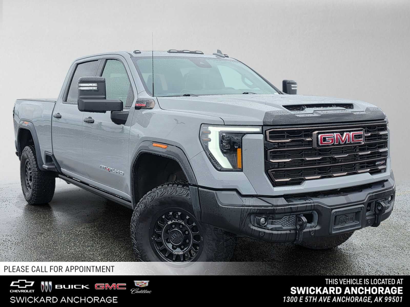 Thunderstorm Gray 2024 GMC Sierra 2500HD Pickup Truck Four-Wheel Drive Automatic