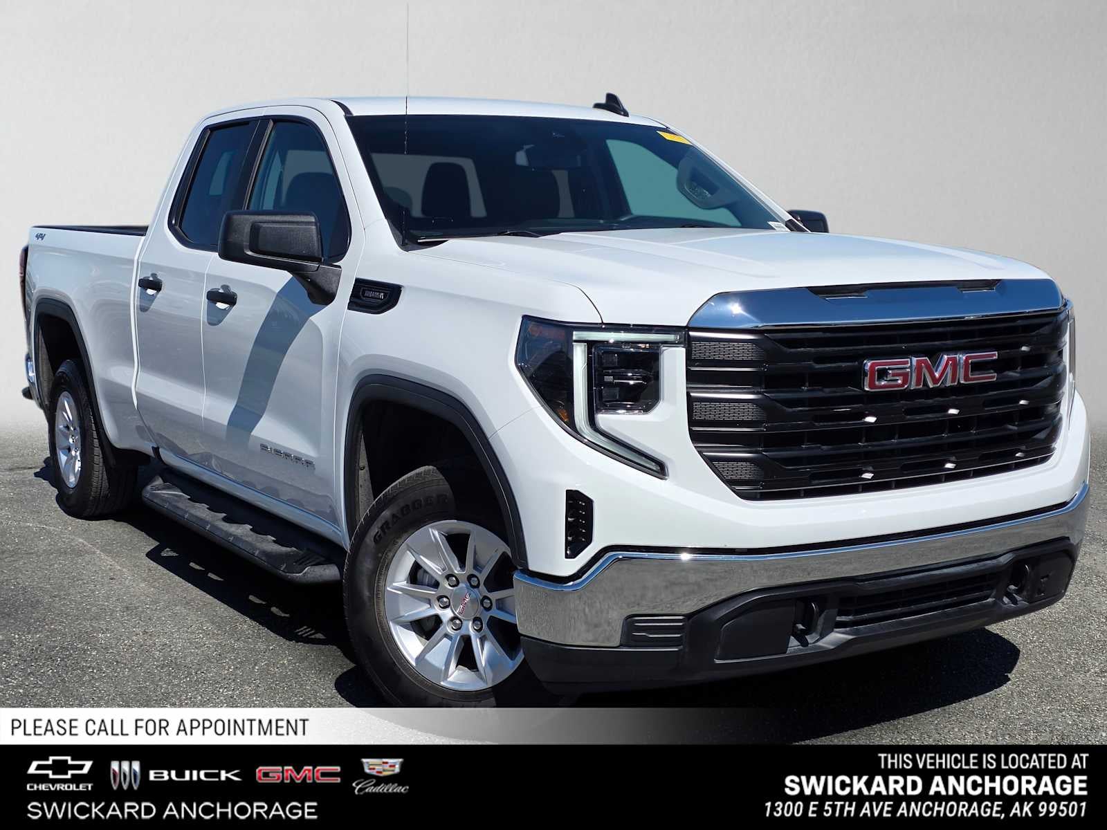 Summit White 2025 GMC Sierra 1500 Pickup Truck Four-Wheel Drive Automatic