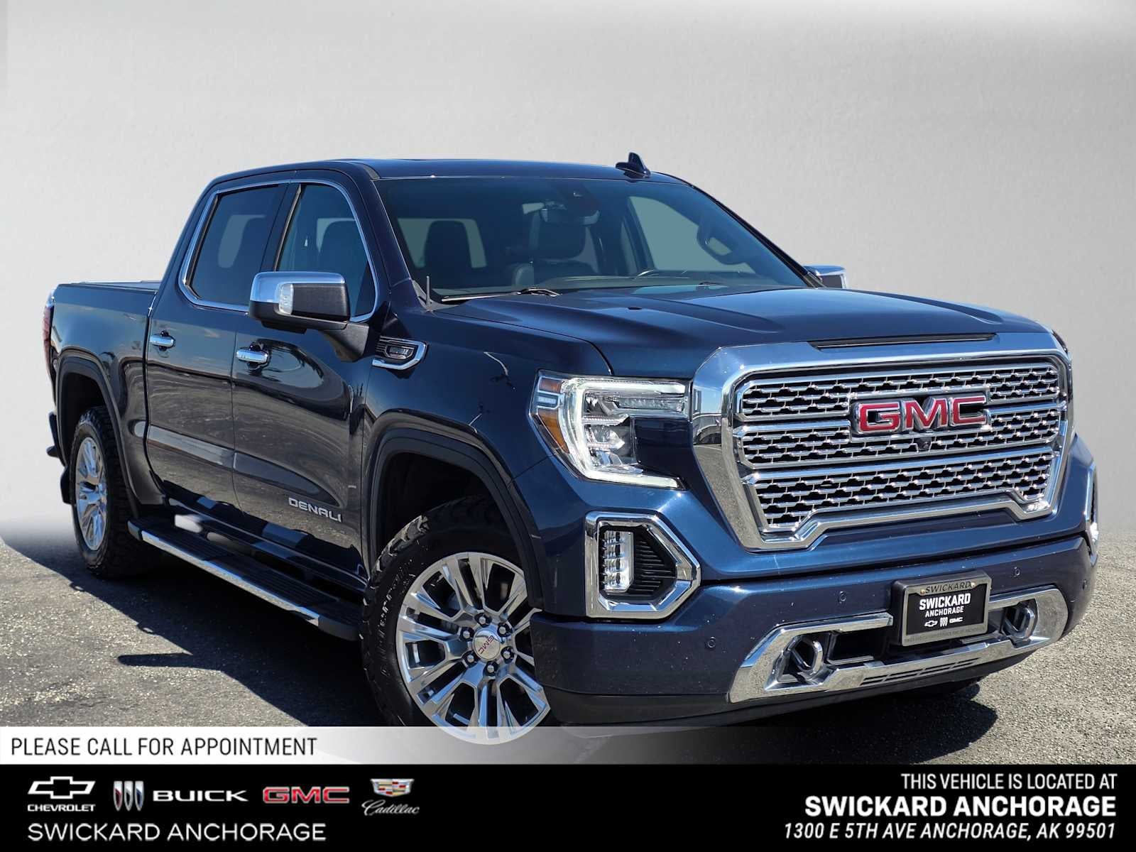 Pacific Blue Metallic 2021 GMC Sierra 1500 Pickup Truck Four-Wheel Drive Automatic