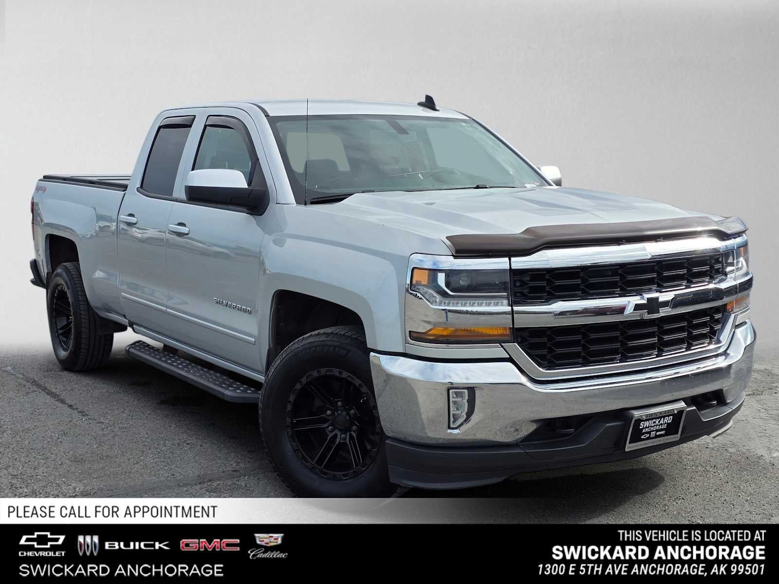 Silver Ice Metallic 2017 Chevrolet Silverado 1500 Pickup Truck Four-Wheel Drive Automatic
