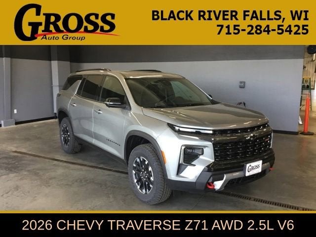 Sterling Gray Metallic 2026 Chevrolet Traverse Z71 AWD SUV / Crossover Four-Wheel Drive Automatic