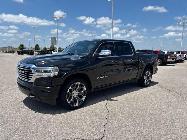 Diamond Black Cry 2019 RAM 1500 Laramie Longhorn Crew Cab 4WD Pickup Truck Four-Wheel Drive Automatic