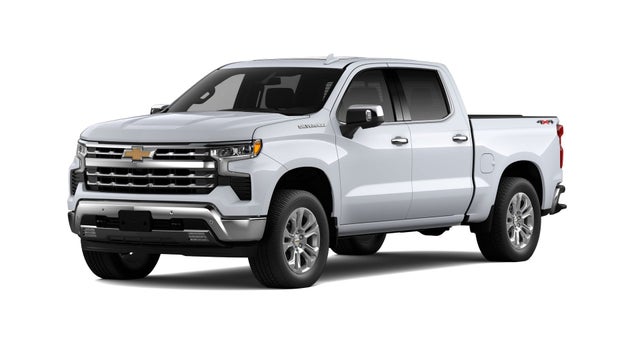 Polar White Tricoat 2026 Chevrolet Silverado 1500 LTZ Crew Cab 4WD Pickup Truck Four-Wheel Drive Automatic