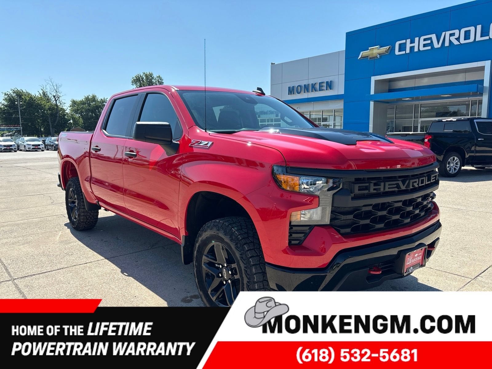Red Hot 2026 Chevrolet Silverado 1500 Pickup Truck Four-Wheel Drive Automatic
