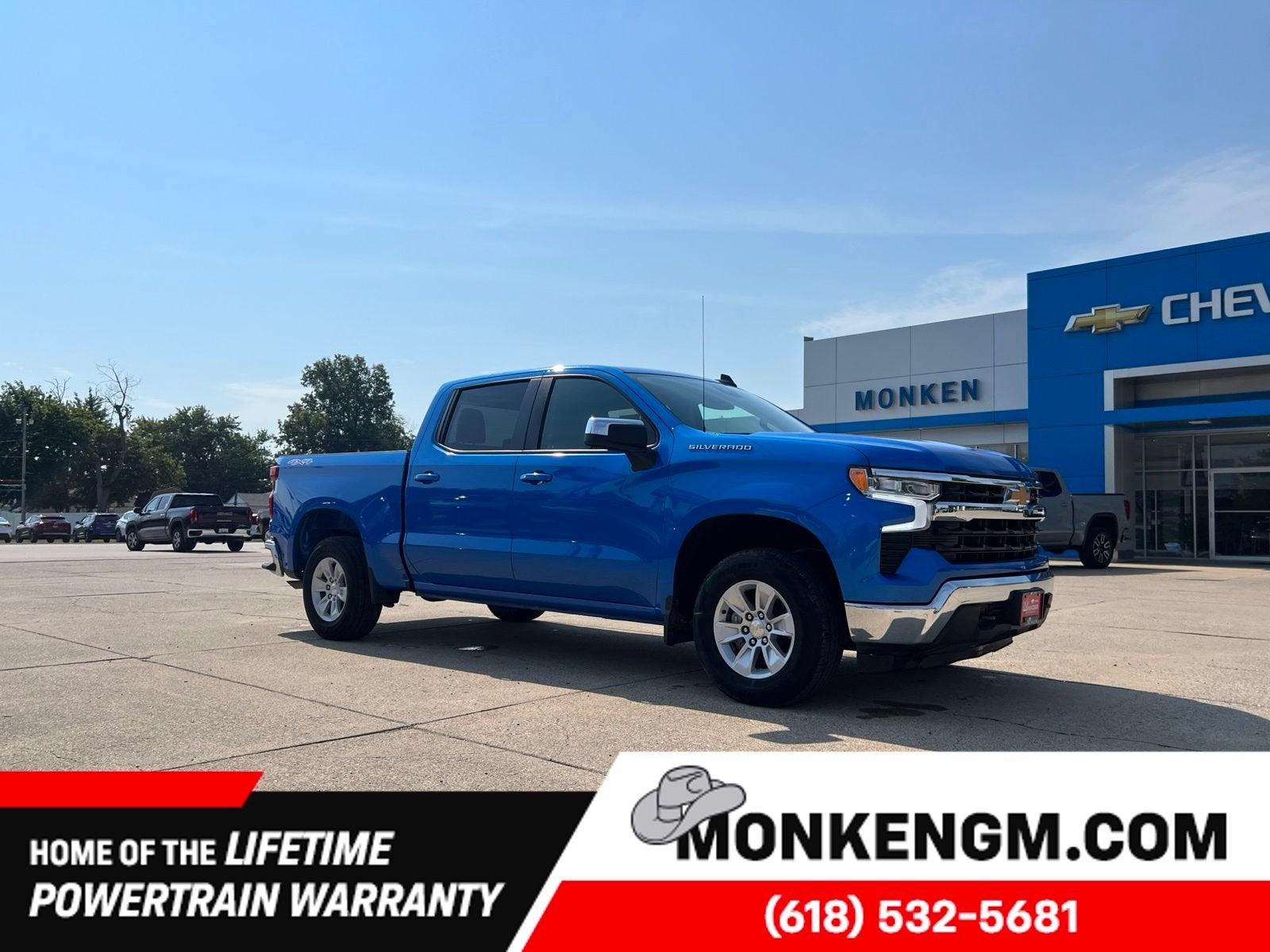 Riptide Blue Metallic 2025 Chevrolet Silverado 1500 Pickup Truck Four-Wheel Drive Automatic