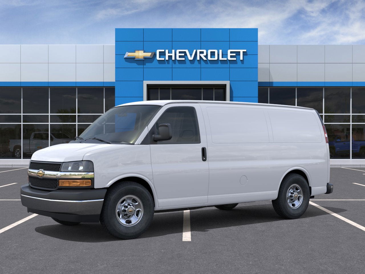 Summit White 2026 Chevrolet Express Cargo Van Rear-Wheel Drive Automatic