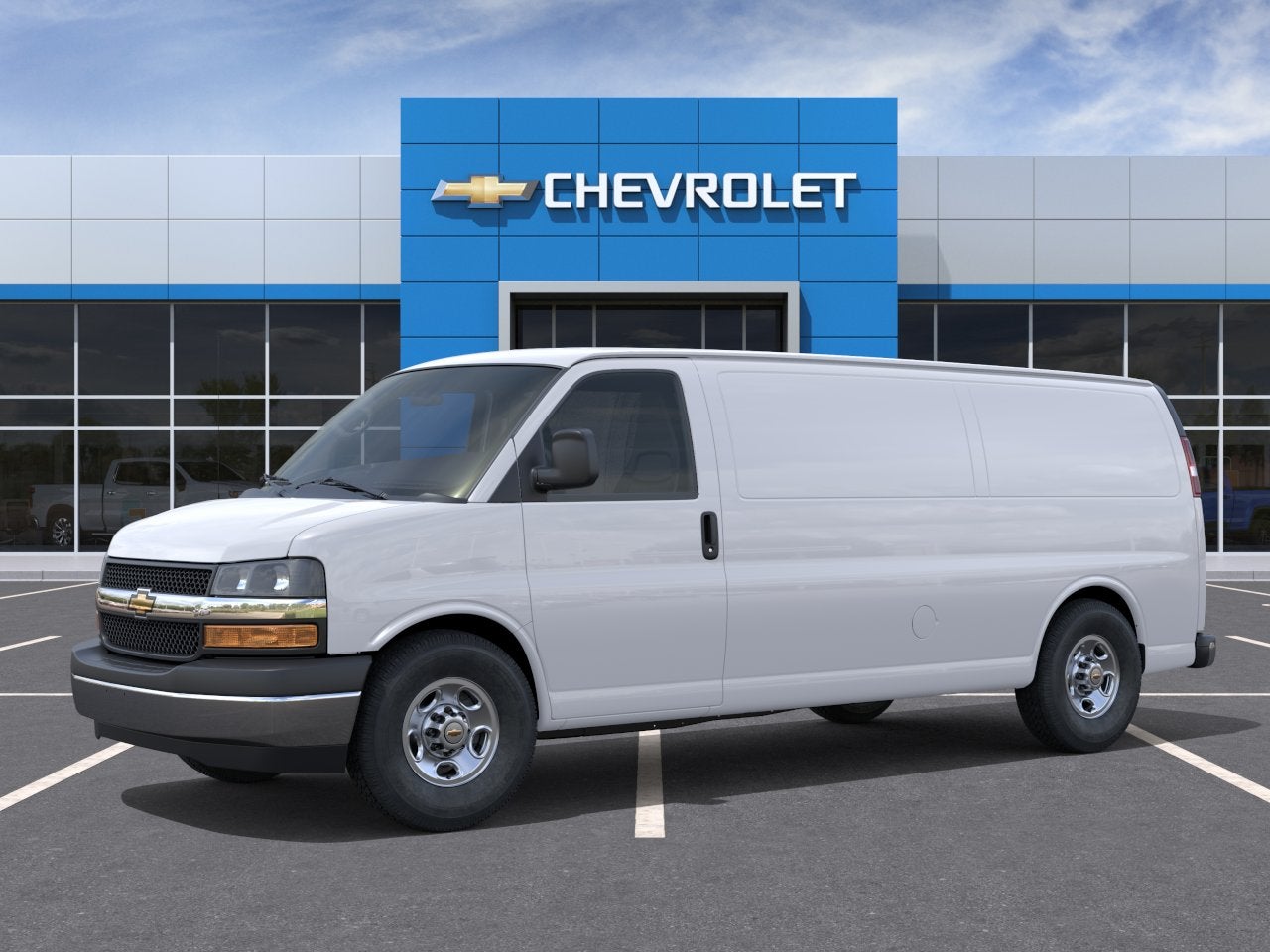 Summit White 2026 Chevrolet Express Cargo Van Rear-Wheel Drive Automatic