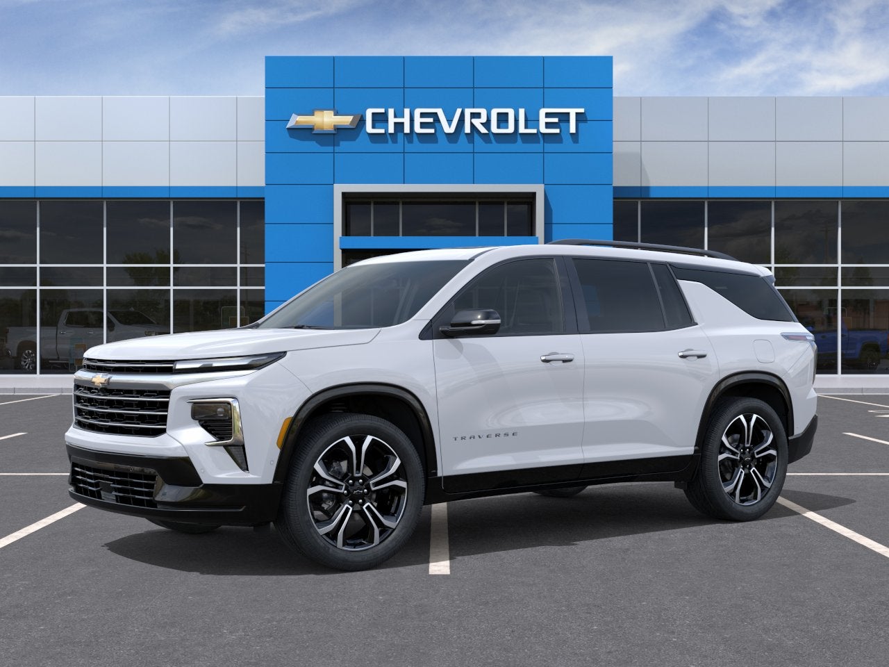 Polar White 2027 Chevrolet Traverse SUV / Crossover Four-Wheel Drive 8-Speed Automatic