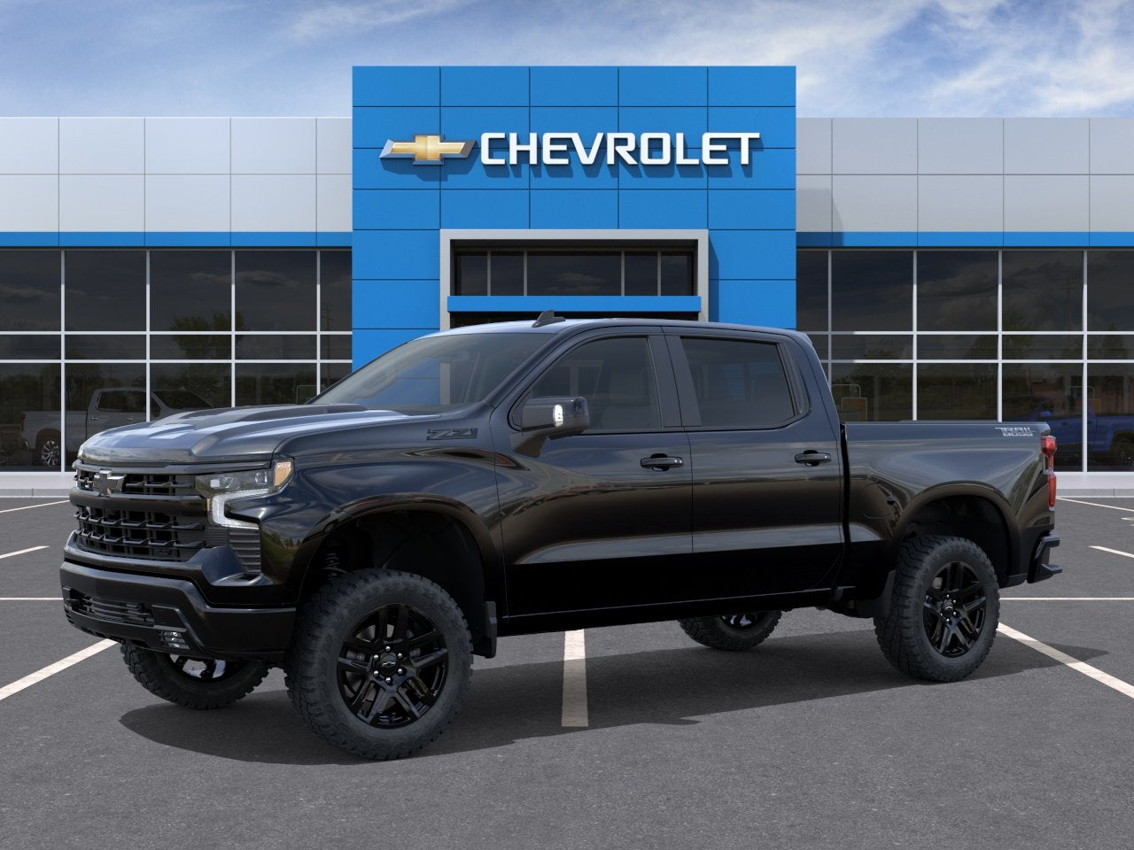 Black 2026 Chevrolet Silverado 1500 Pickup Truck Four-Wheel Drive Automatic