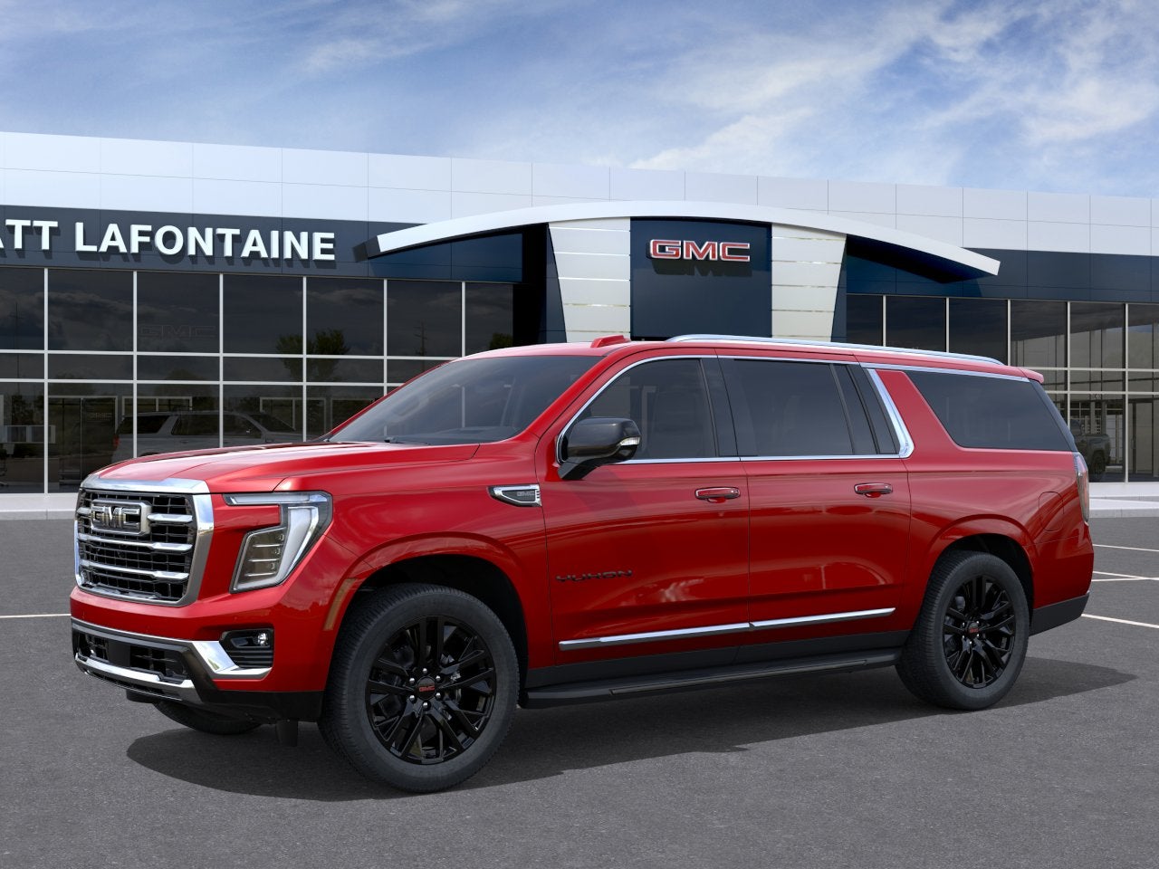 Volcanic Red 2026 GMC Yukon XL SUV / Crossover Four-Wheel Drive Automatic