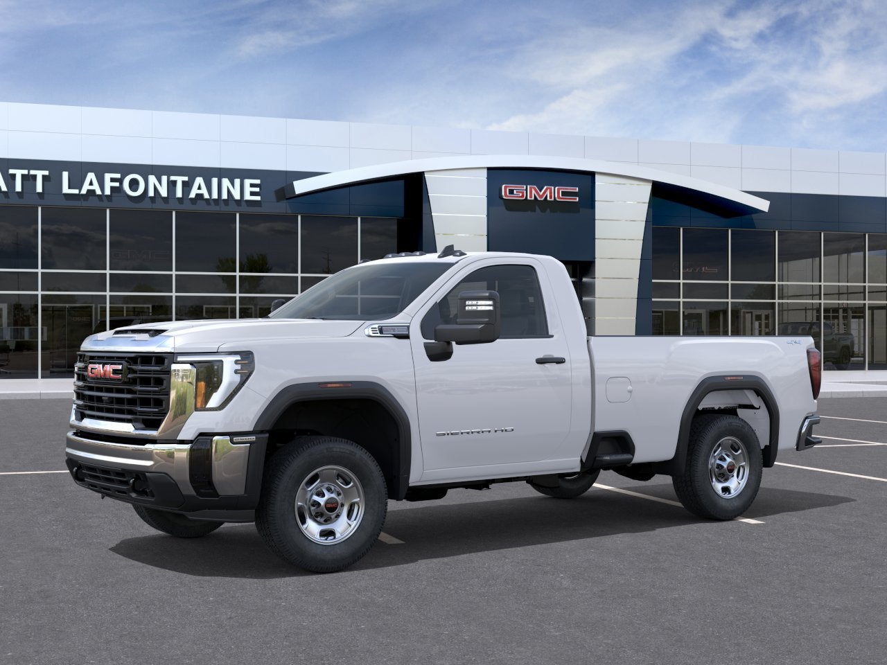 Summit White 2026 GMC Sierra 2500HD Pickup Truck Four-Wheel Drive Automatic