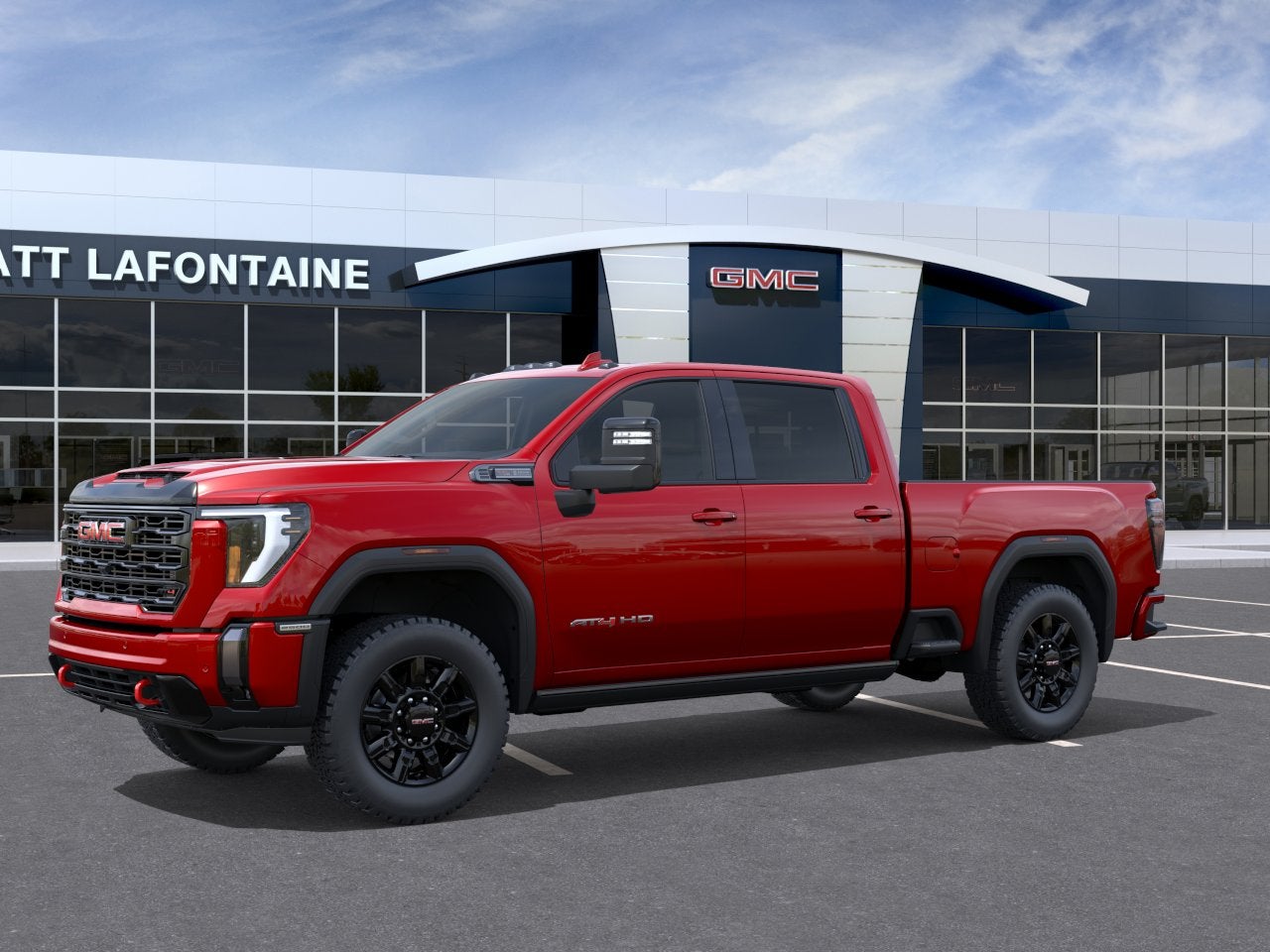 Volcanic Red 2026 GMC Sierra 2500HD AT4 Crew Cab 4WD Pickup Truck Four-Wheel Drive Automatic