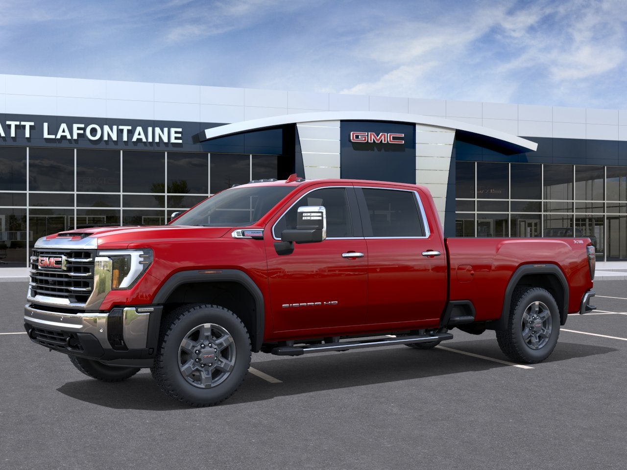 Volcanic Red 2026 GMC Sierra 3500HD Pickup Truck Four-Wheel Drive Automatic