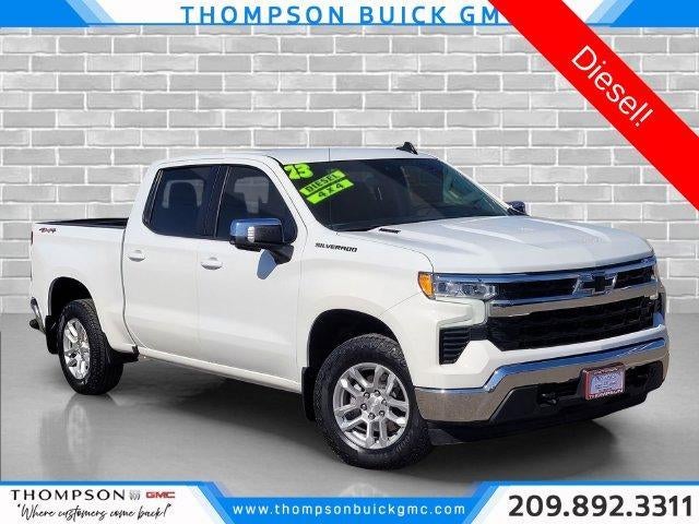 Summit White 2023 Chevrolet Silverado 1500 Pickup Truck Four-Wheel Drive Automatic
