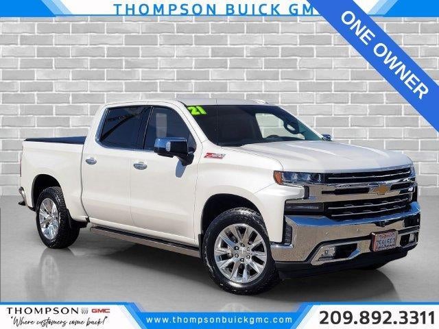 White (Iridescent Pearl Tricoat) 2021 Chevrolet Silverado 1500 Pickup Truck Four-Wheel Drive Automatic
