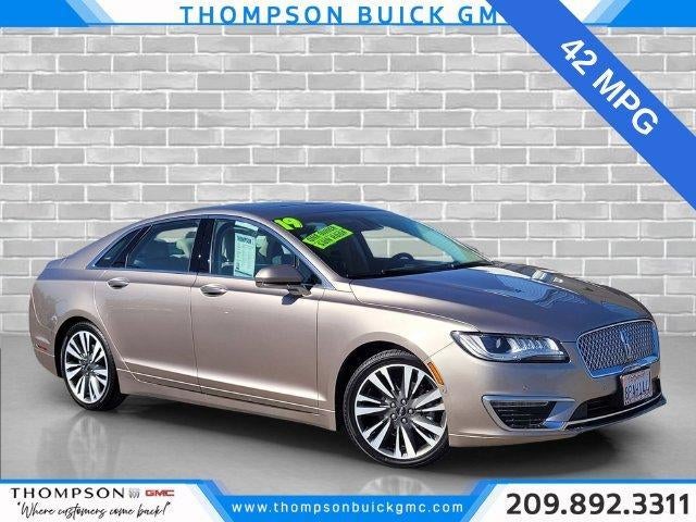 Brown (Beige) 2019 Lincoln MKZ Hybrid Sedan Front-Wheel Drive Continuously Variable Transmission