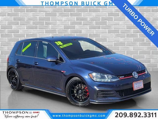 Black 2018 Volkswagen Golf GTI Hatchback Front-Wheel Drive 6-Speed Dual Clutch