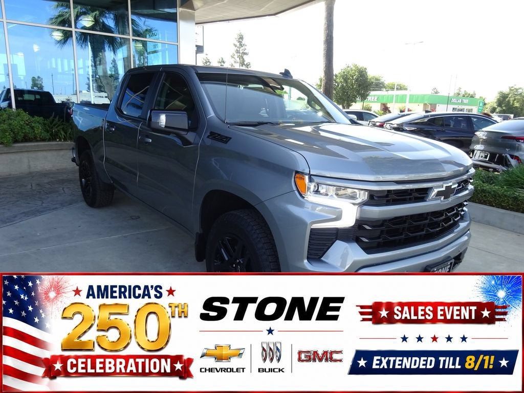 Sterling Gray Metallic 2026 Chevrolet Silverado 1500 Pickup Truck Four-Wheel Drive Automatic