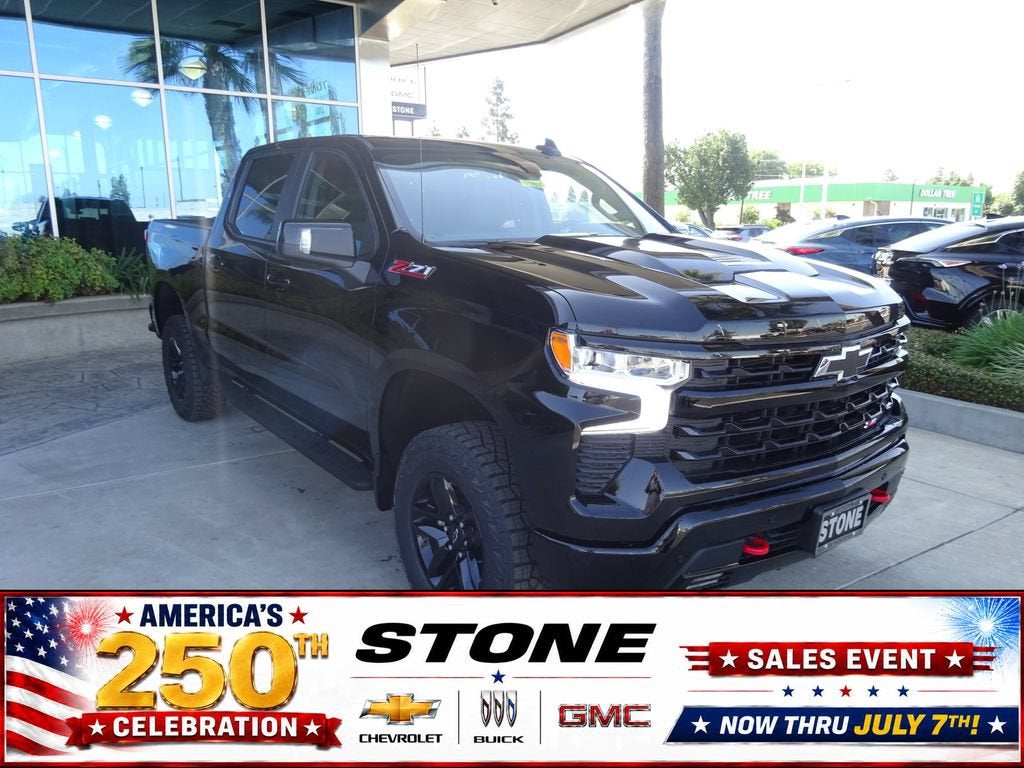 Black 2026 Chevrolet Silverado 1500 Pickup Truck Four-Wheel Drive Automatic