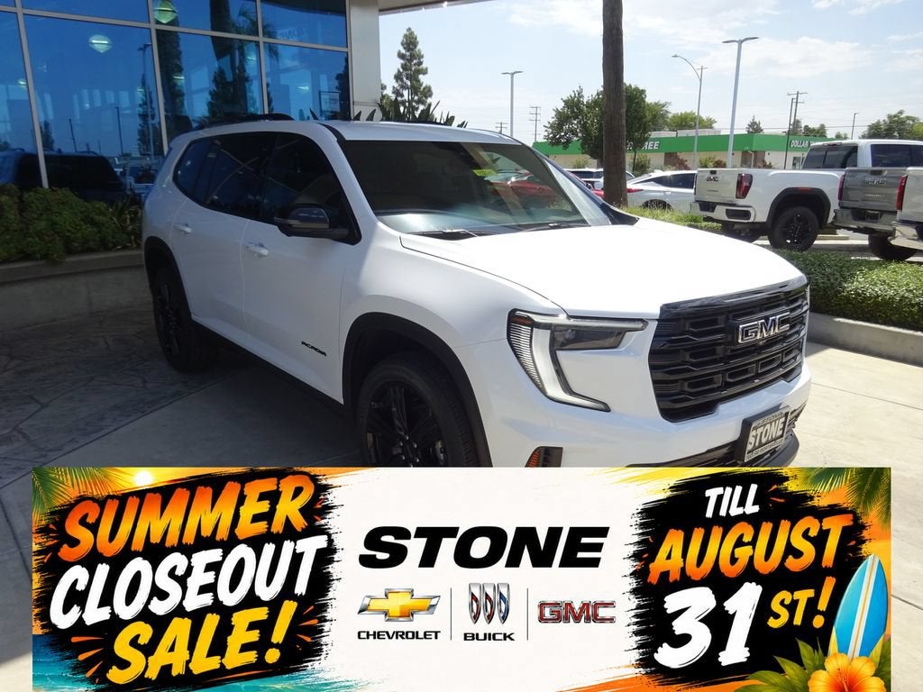 Summit White 2026 GMC Acadia SUV / Crossover Front-Wheel Drive Automatic