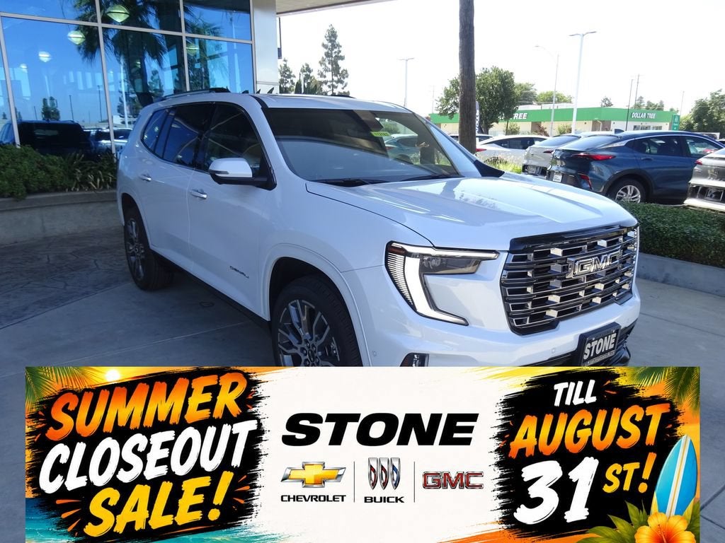 Glacier White Tricoat 2026 GMC Acadia SUV / Crossover Front-Wheel Drive Automatic
