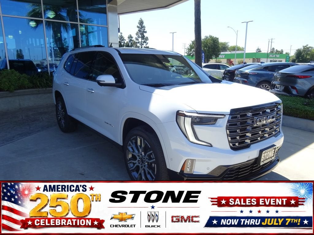 Glacier White Tricoat 2026 GMC Acadia SUV / Crossover Four-Wheel Drive Automatic