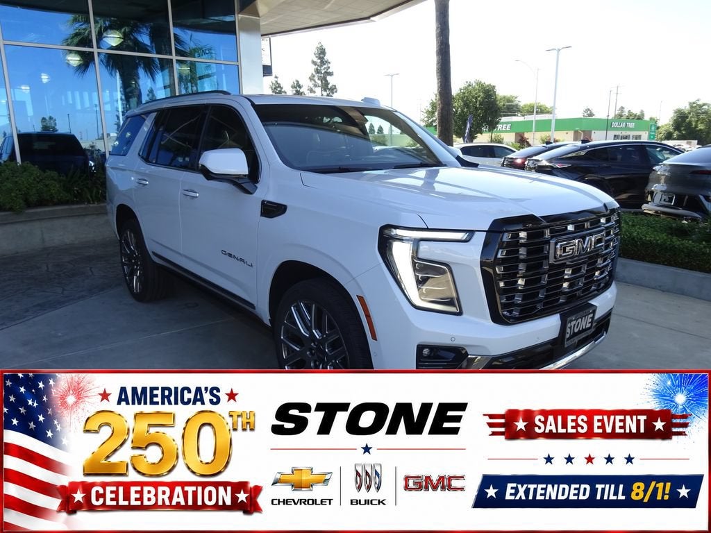 Glacier White Tricoat 2026 GMC Yukon SUV / Crossover Four-Wheel Drive Automatic