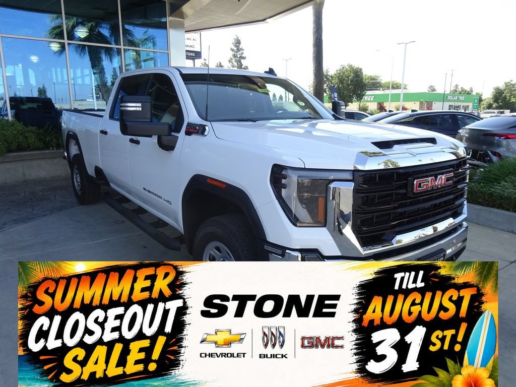 Summit White 2026 GMC Sierra 2500HD Pickup Truck Four-Wheel Drive Automatic